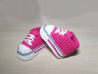Babysneakers Baumwolle Pink 0-3 Monate