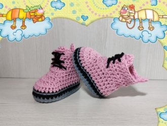 Doc Baby Boots Baumwolle Hellrosa 2k