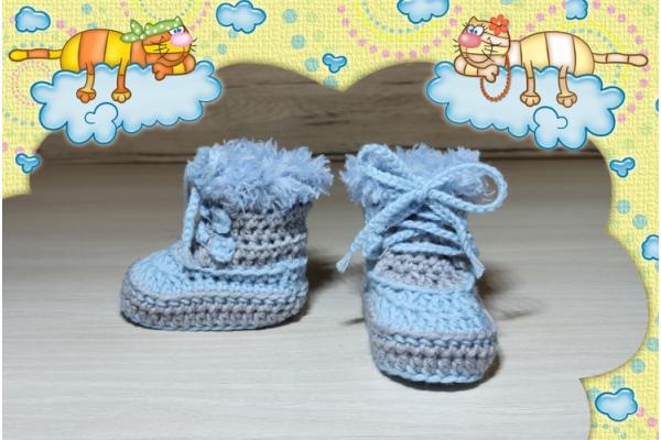 Babyfinkli-Snow-Boots-Merinowolle-Hellblau-hellgrau--0-3-Monate-1