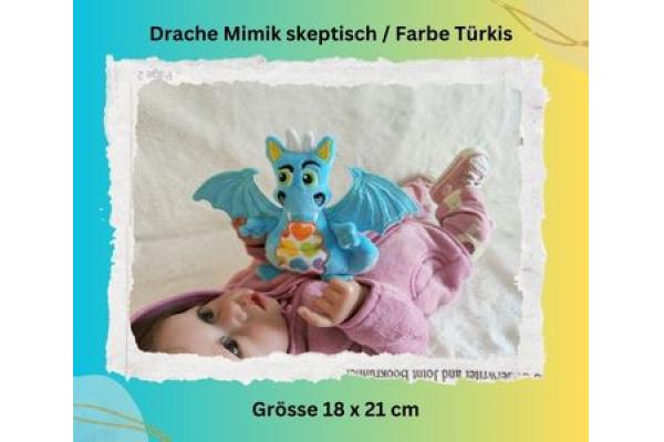 Drache-skeptisch-Tuerkis-mit-Baby